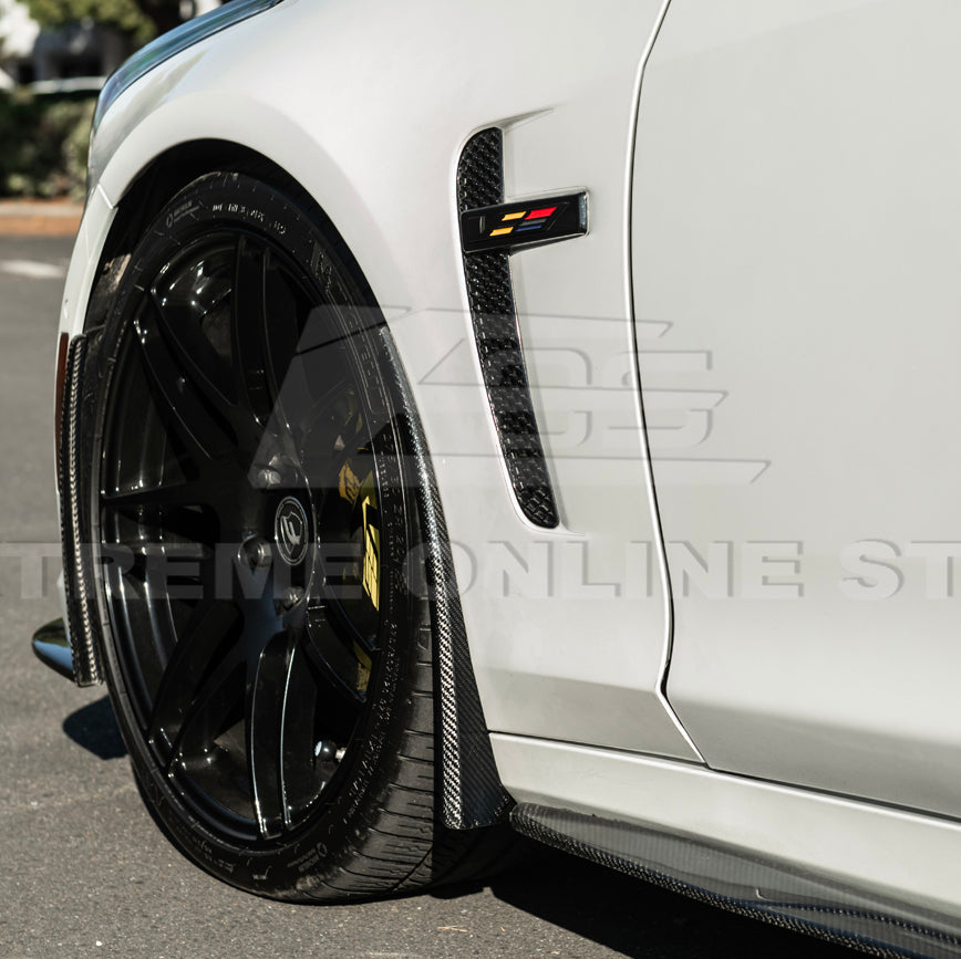 2016-19 Cadillac CTS-V | DRY CARBON FIBER Front and Rear Mud Flaps Splash Guard image 10