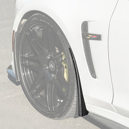 2016-19 Cadillac CTS-V DRY CARBON FIBER Front Mud Flaps Splash Guard image 3