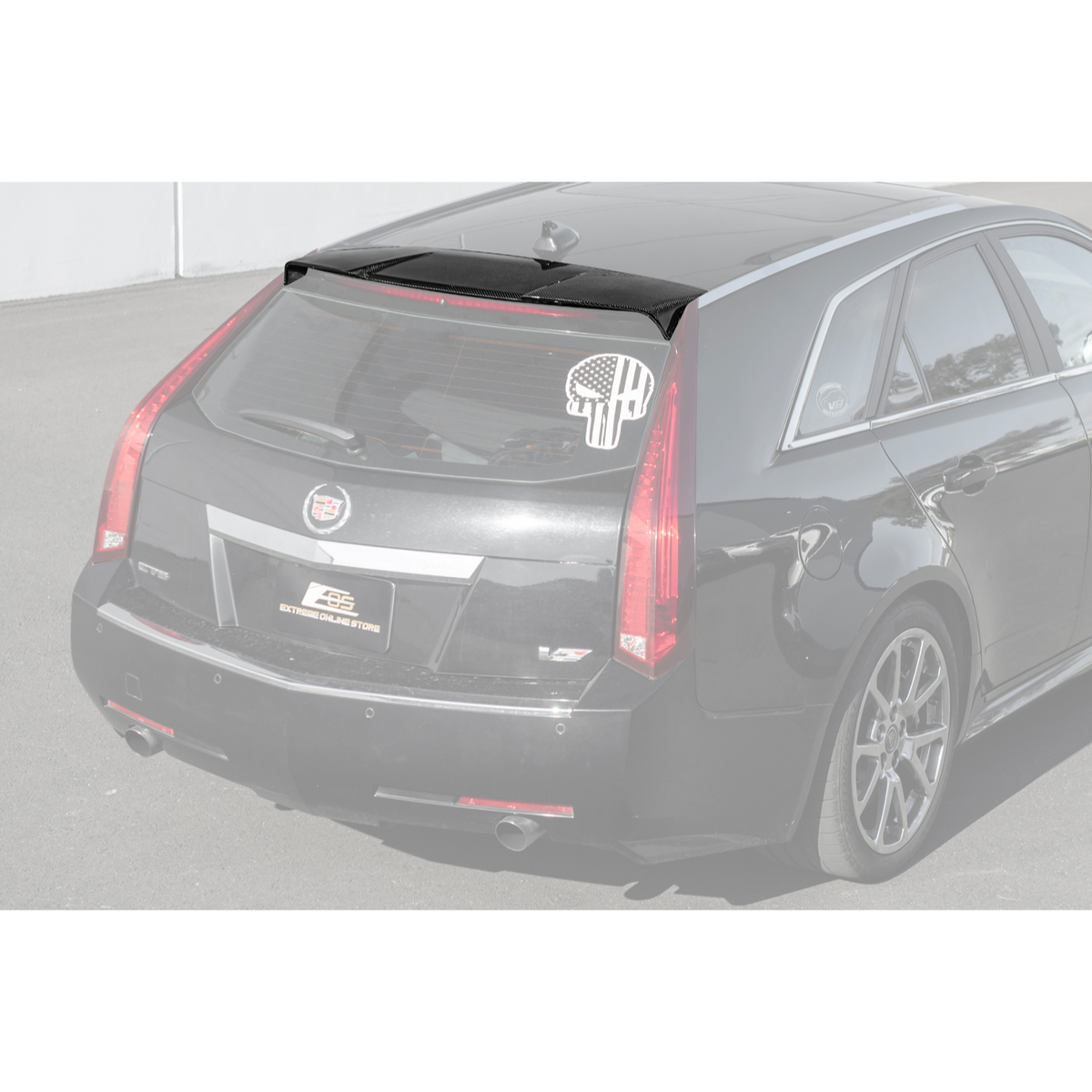 2009-14 Cadillac CTS CTS-V Wagon Rear Roof Spoiler image 2
