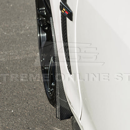 2016-19 Cadillac CTS-V DRY CARBON FIBER Front Mud Flaps Splash Guard image 4