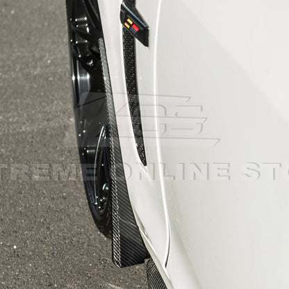 2016-19 Cadillac CTS-V | DRY CARBON FIBER Front and Rear Mud Flaps Splash Guard image 11