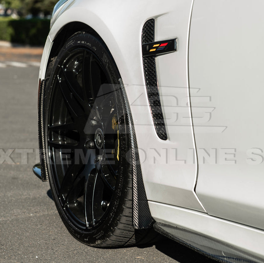 2016-19 Cadillac CTS-V DRY CARBON FIBER Front Mud Flaps Splash Guard image 5