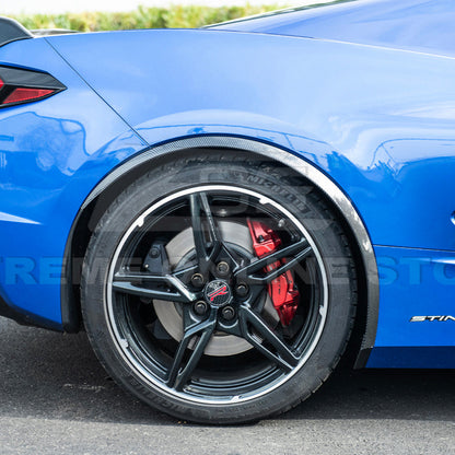 Chevrolet Corvette C8 Stingray DRY CARBON FIBER Side Wheel Fender image 109