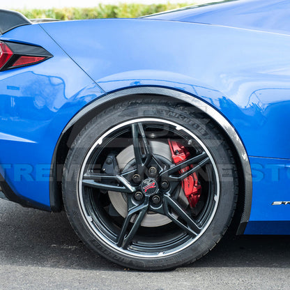 Chevrolet Corvette C8 Stingray DRY CARBON FIBER Side Wheel Fender image 139