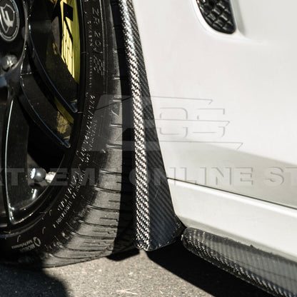2016-19 Cadillac CTS-V DRY CARBON FIBER Front Mud Flaps Splash Guard image 6
