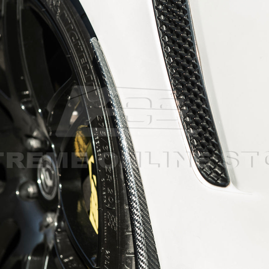 2016-19 Cadillac CTS-V | DRY CARBON FIBER Front and Rear Mud Flaps Splash Guard image 13