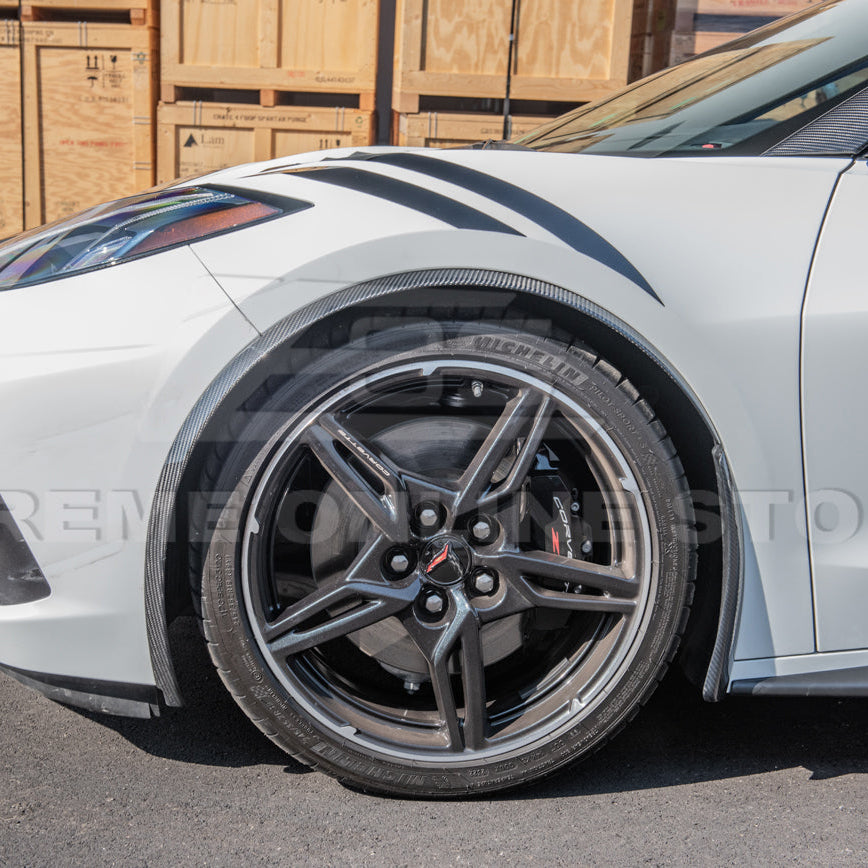 Chevrolet Corvette C8 Stingray DRY CARBON FIBER Side Wheel Fender image 171