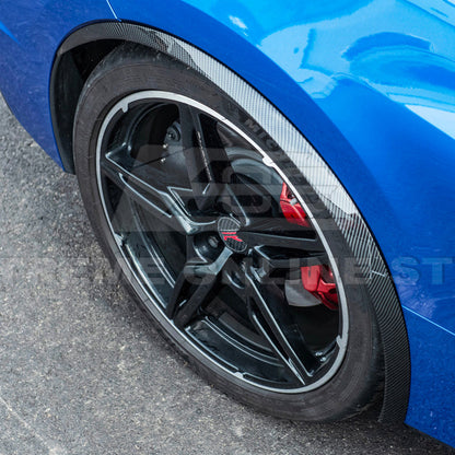 Chevrolet Corvette C8 Stingray DRY CARBON FIBER Side Wheel Fender image 143