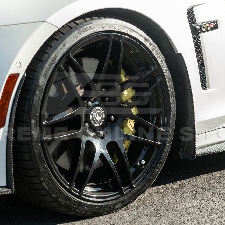 2016-19 Cadillac CTS-V DRY CARBON FIBER Front Mud Flaps Splash Guard image 8