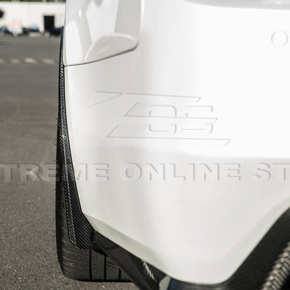 2016-19 Cadillac CTS-V | DRY CARBON FIBER Front and Rear Mud Flaps Splash Guard image 14