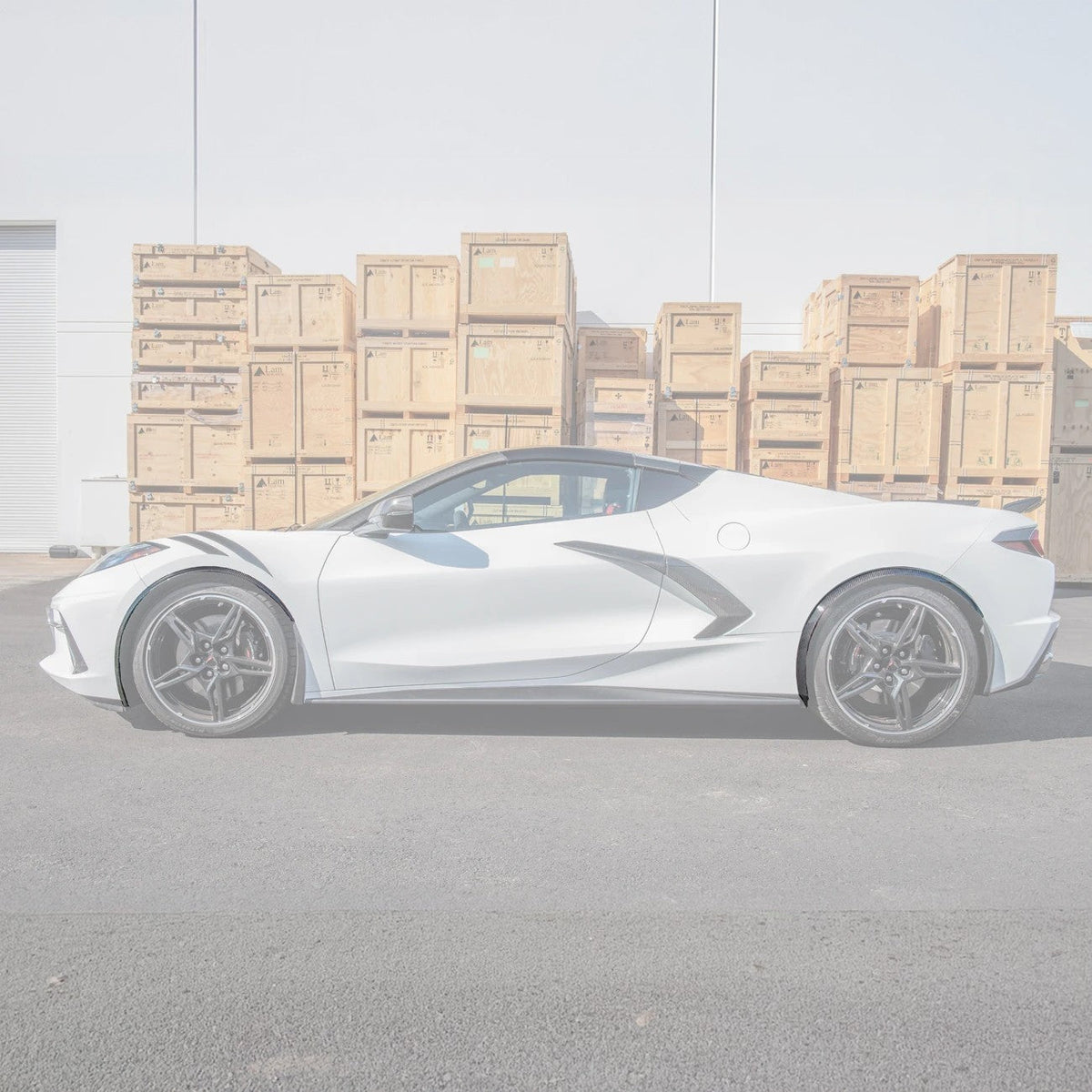 Chevrolet Corvette C8 Stingray DRY CARBON FIBER Side Wheel Fender image 154