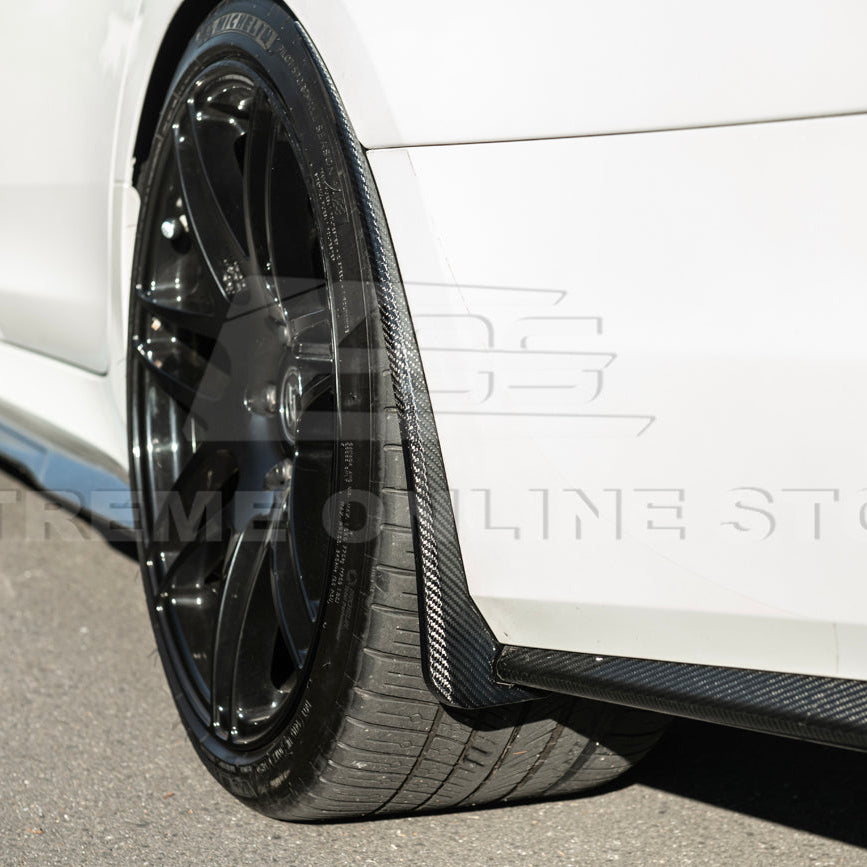2016-19 Cadillac CTS-V | DRY CARBON FIBER Front and Rear Mud Flaps Splash Guard image 15