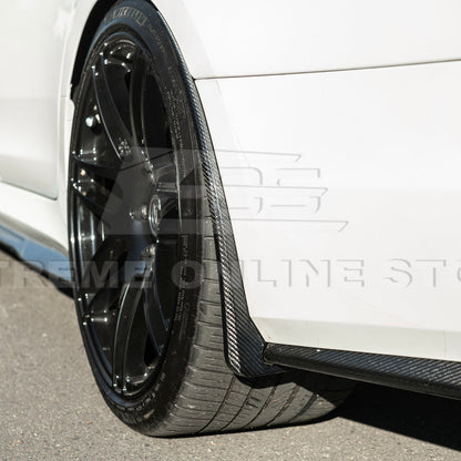 2016-19 Cadillac CTS-V | DRY CARBON FIBER Front and Rear Mud Flaps Splash Guard image 15