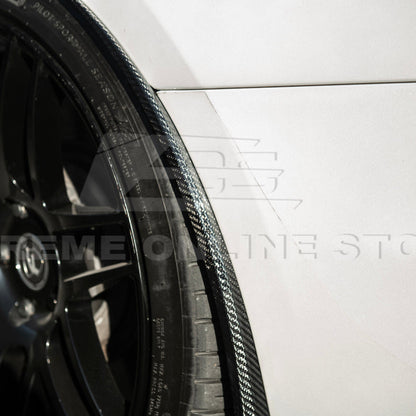 2016-19 Cadillac CTS-V | DRY CARBON FIBER Front and Rear Mud Flaps Splash Guard image 17