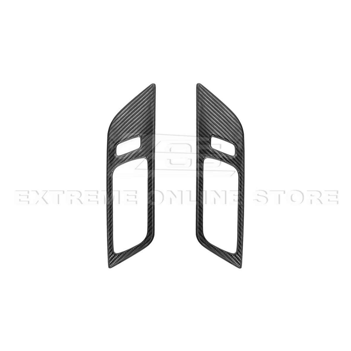 2024-Up Ford Mustang DRY CARBON FIBER Door Handle Panel Cover image 11