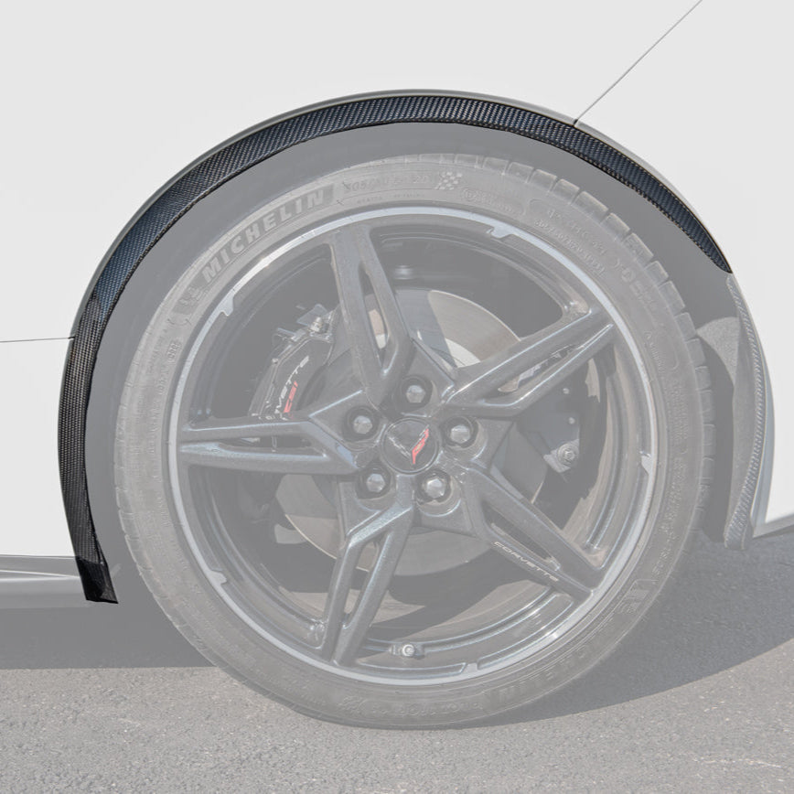 Chevrolet Corvette C8 Stingray DRY CARBON FIBER Side Wheel Fender image 181