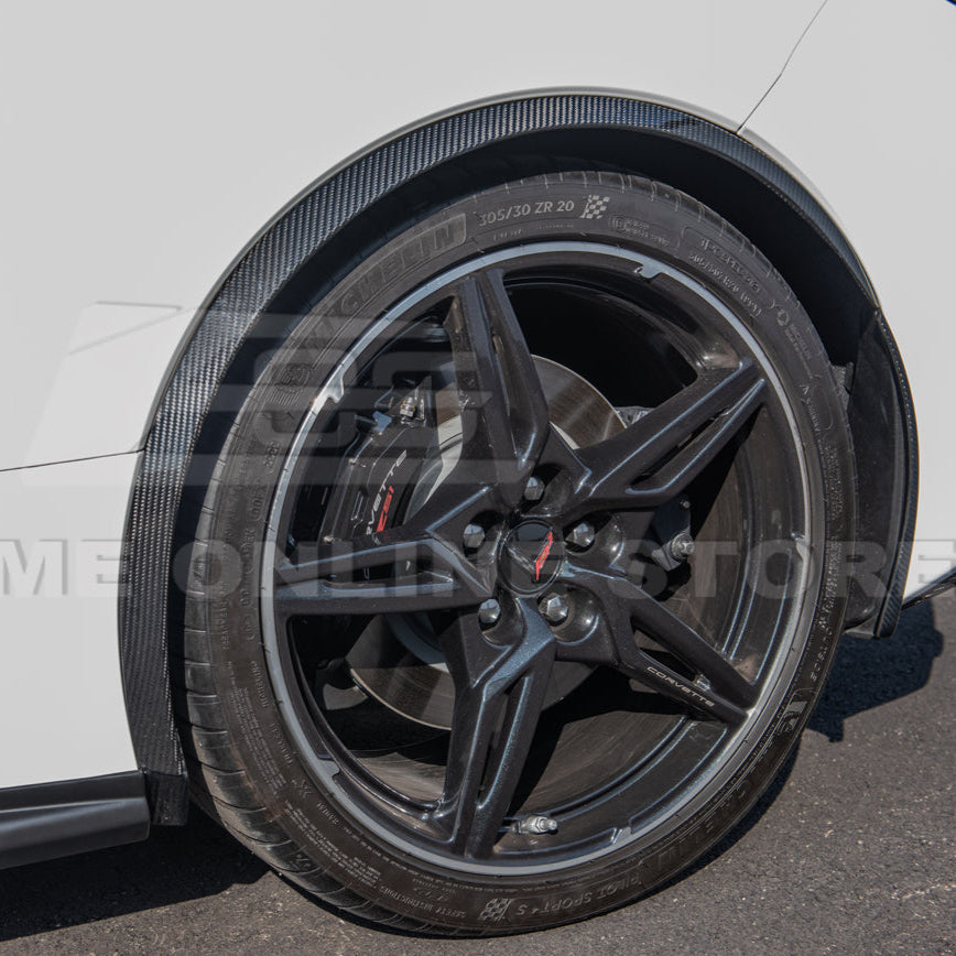 Chevrolet Corvette C8 Stingray DRY CARBON FIBER Side Wheel Fender image 159