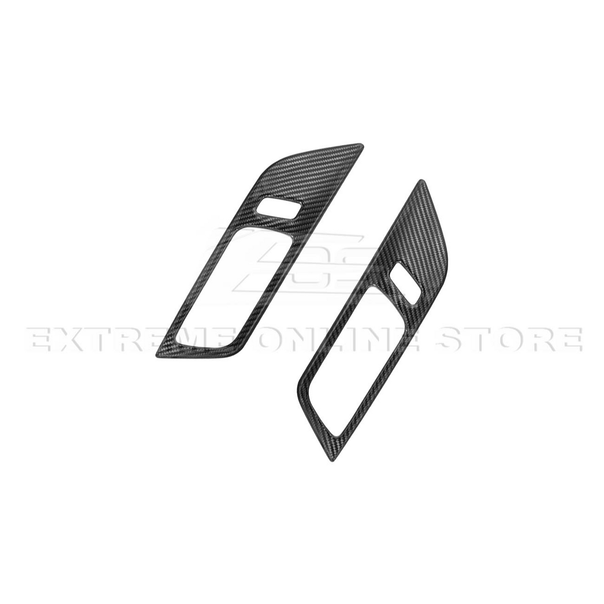 2024-Up Ford Mustang DRY CARBON FIBER Door Handle Panel Cover image 12