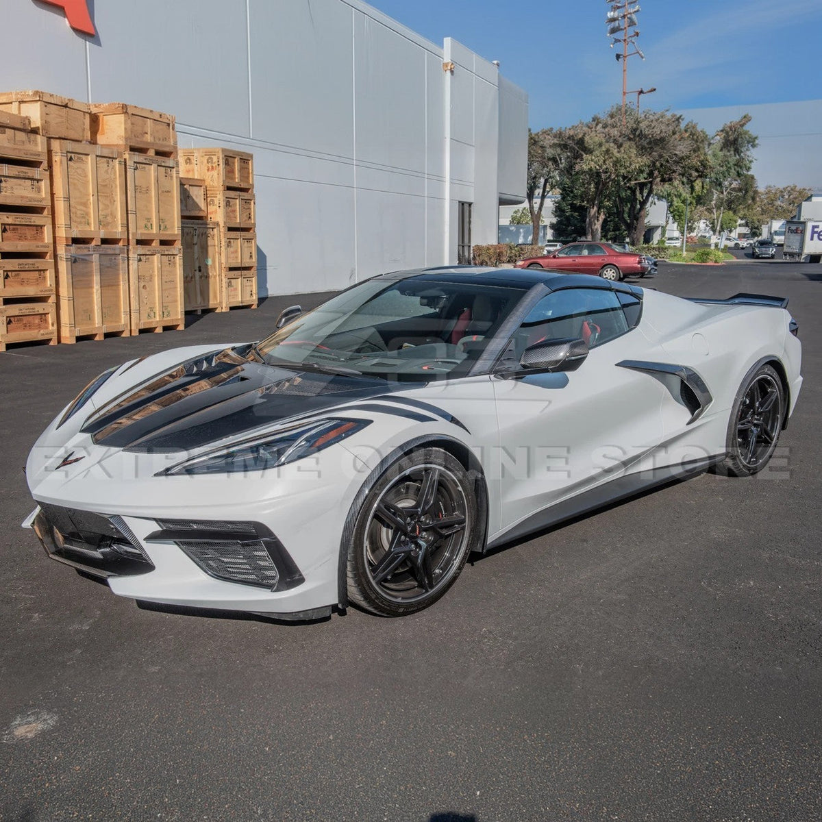 Chevrolet Corvette C8 Stingray DRY CARBON FIBER Side Wheel Fender image 155