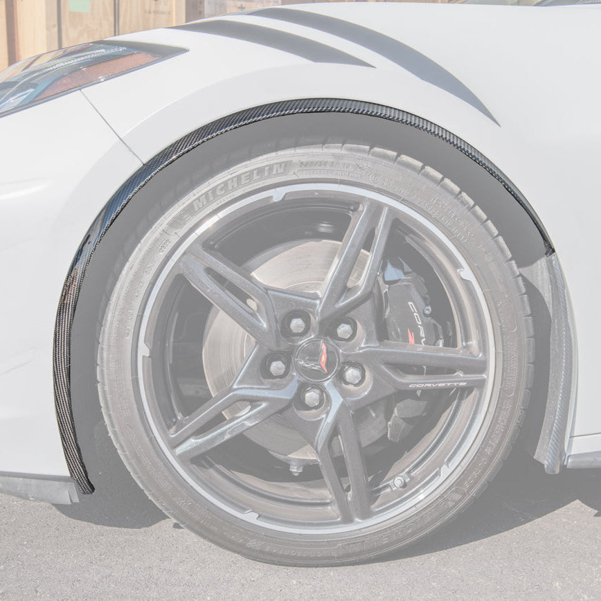 Chevrolet Corvette C8 Stingray DRY CARBON FIBER Side Wheel Fender image 170