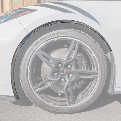 Chevrolet Corvette C8 Stingray DRY CARBON FIBER Side Wheel Fender image 170