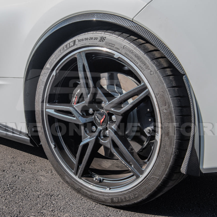 Chevrolet Corvette C8 Stingray DRY CARBON FIBER Side Wheel Fender image 187