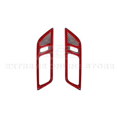 2024-Up Ford Mustang DRY CARBON FIBER Door Handle Panel Cover image 18
