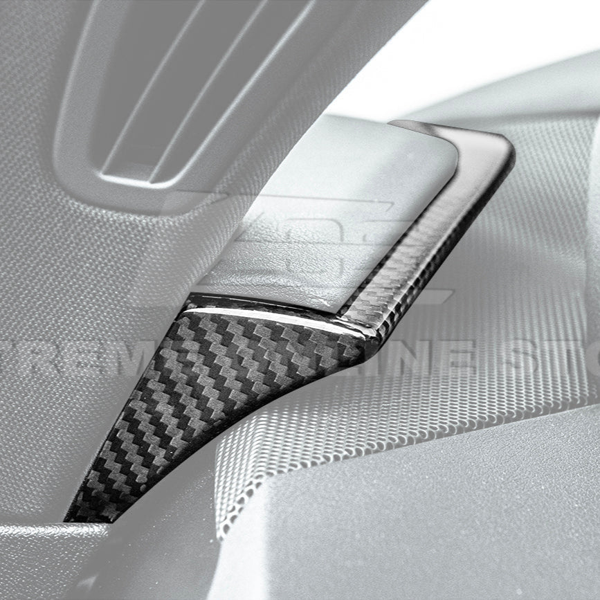 Corvette C8 DRY CARBON FIBER Upper Dash Pad Trim Kit image 4
