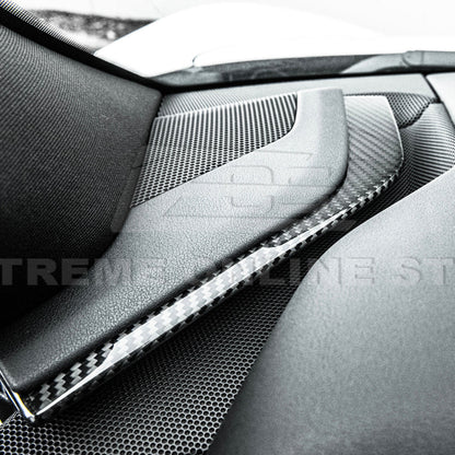 Corvette C8 DRY CARBON FIBER Upper Dash Pad Trim Kit image 9