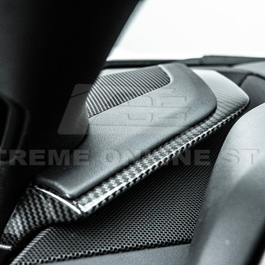 Corvette C8 DRY CARBON FIBER Upper Dash Pad Trim Kit image 10
