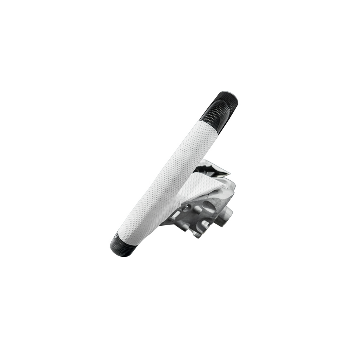 Corvette C8 Carbon Fiber Steering Wheel White Perforated Leather White Stitching White Stripe image 6