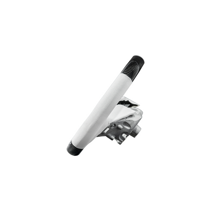 Corvette C8 Carbon Fiber Steering Wheel White Perforated Leather White Stitching White Stripe image 6