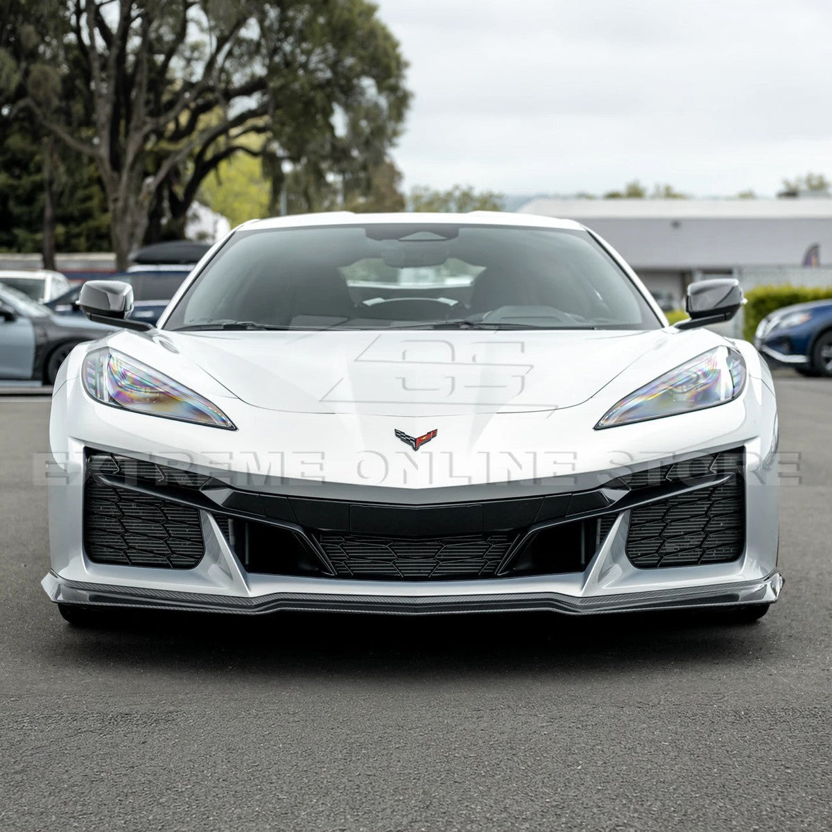 Corvette C8 Z06 / E-Ray DRY CARBON FIBER Front Splitter [Z07 Extended One-Piece Package] image 4
