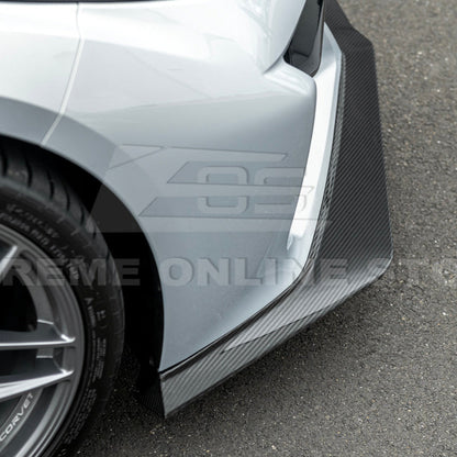Corvette C8 Z06 / E-Ray DRY CARBON FIBER Front Splitter [Z07 Extended One-Piece Package] image 8