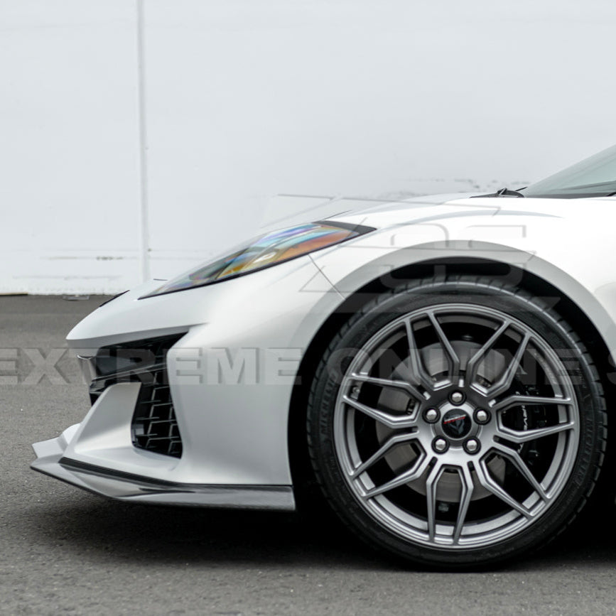 Corvette C8 Z06 / E-Ray DRY CARBON FIBER Front Splitter [Z07 Extended One-Piece Package] image 10