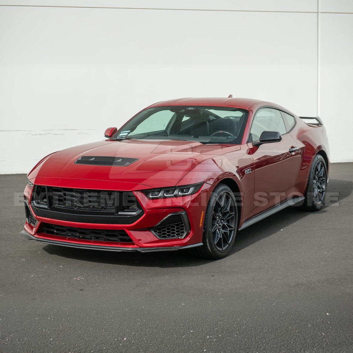 2024-Up Ford Mustang EOS Performance Dry CARbon Fiber Front Hood Vent Insert Cover image 3
