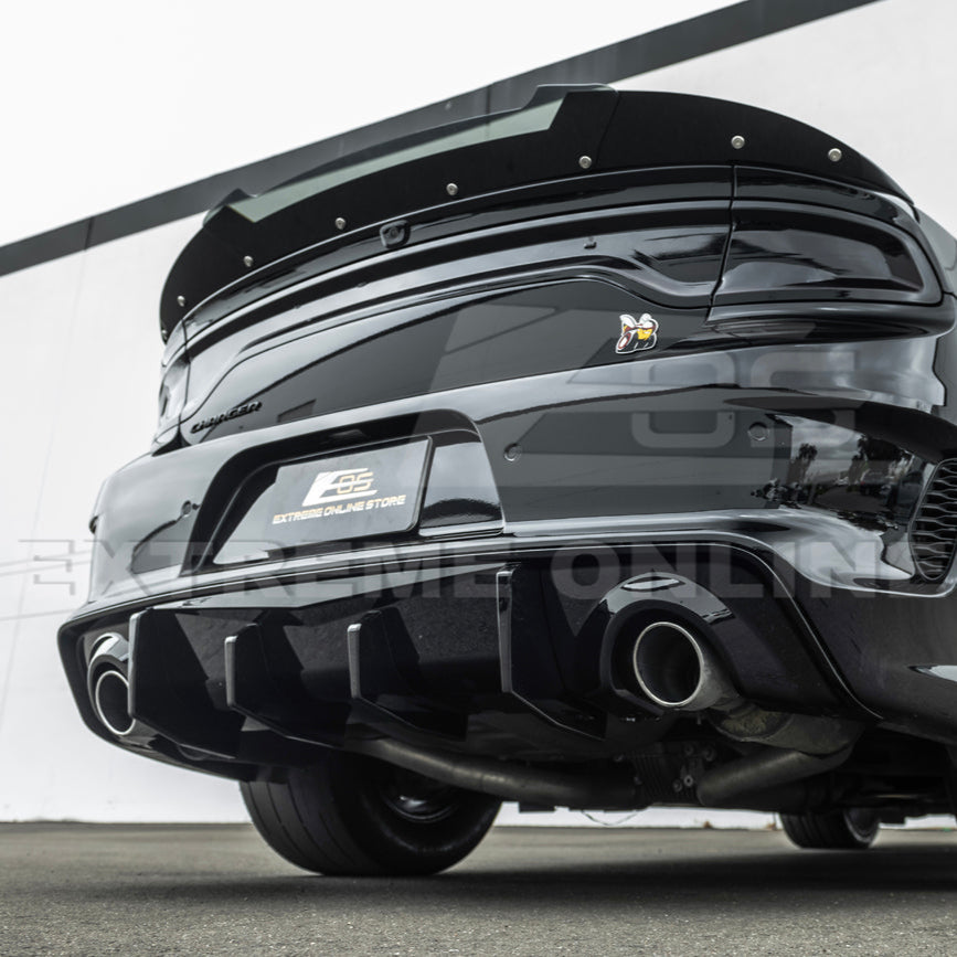 2020-Up Dodge Charger Rear Bumper Exhaust Diffuser image 33