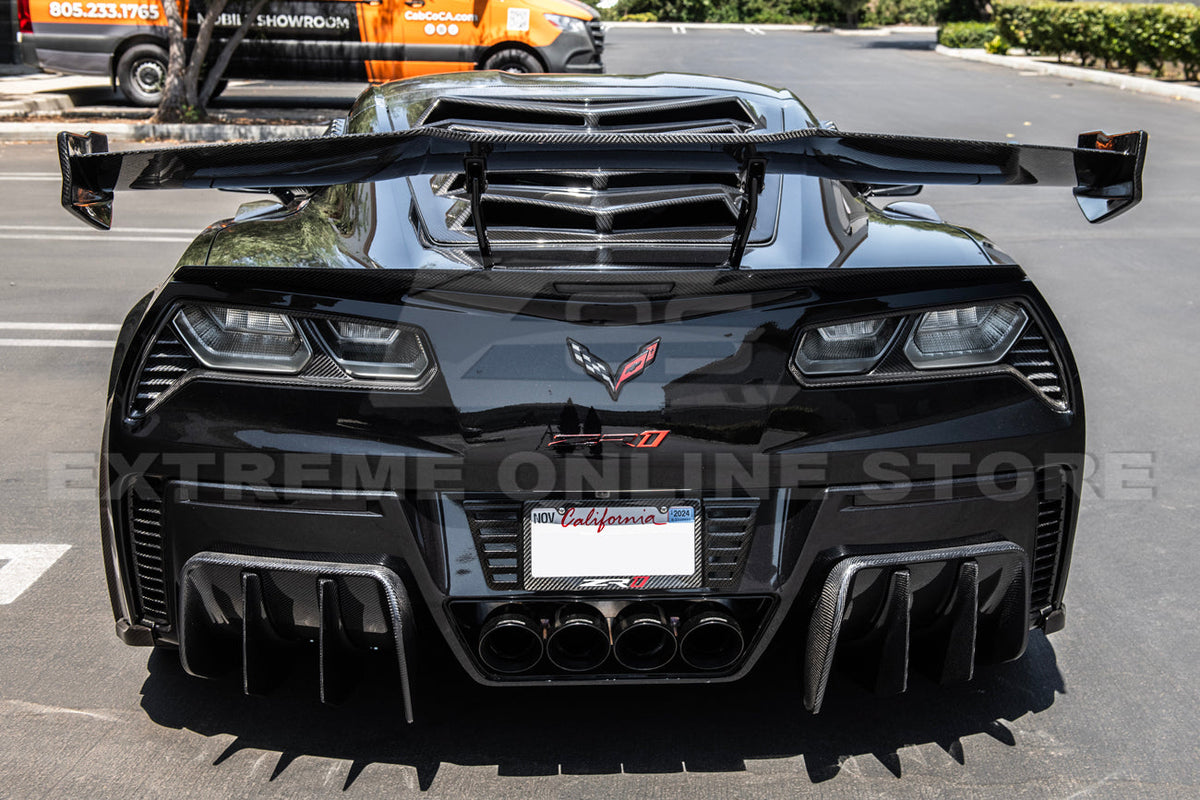 Corvette C7 ZR1 DRY Carbon Fiber Rear Wing Spoiler image 8