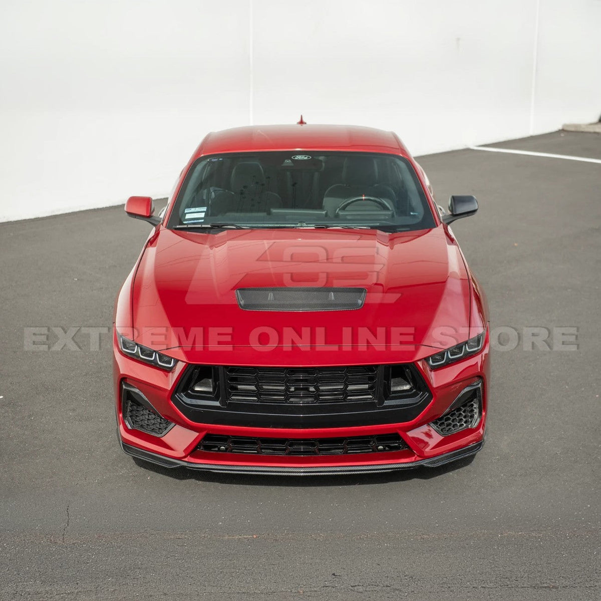 2024-Up Ford Mustang EOS Performance Dry CARbon Fiber Front Hood Vent Insert Cover image 6