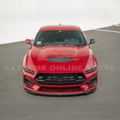 2024-Up Ford Mustang EOS Performance Dry CARbon Fiber Front Hood Vent Insert Cover image 6