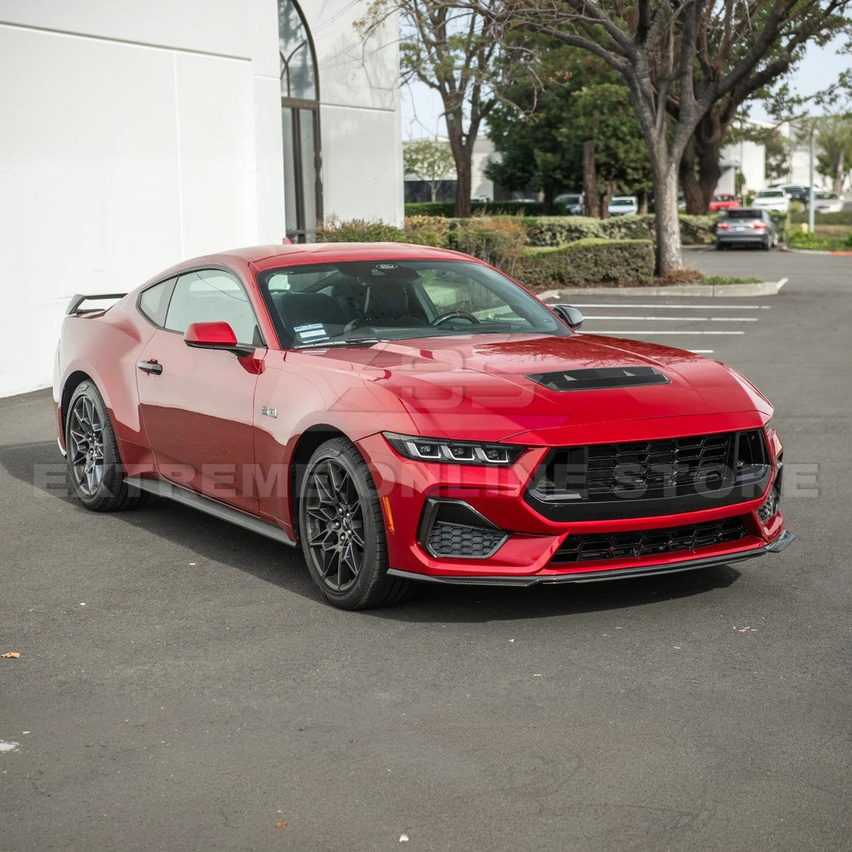 2024-Up Ford Mustang EOS Performance Dry CARbon Fiber Front Hood Vent Insert Cover image 7
