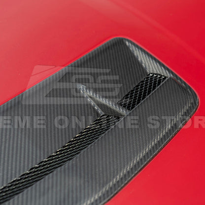 2024-Up Ford Mustang EOS Performance Dry CARbon Fiber Front Hood Vent Insert Cover image 14