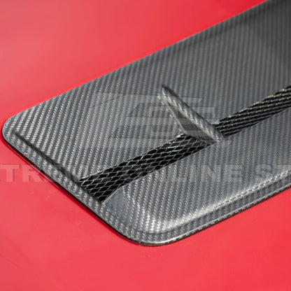 2024-Up Ford Mustang EOS Performance Dry CARbon Fiber Front Hood Vent Insert Cover image 15