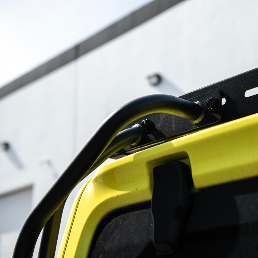 2018-Up Jeep Wrangler JL Carbon Steel Black Roof Rack Side Access Ladder image 18