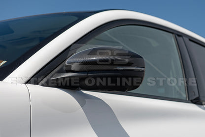 2021+ Ford Mustang Mach-E DRY CARBON FIBER Mirror Cap Cover image 4
