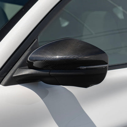 2021+ Ford Mustang Mach-E DRY CARBON FIBER Mirror Cap Cover image 2