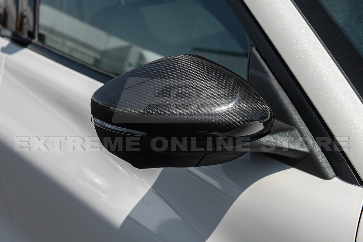 2021+ Ford Mustang Mach-E DRY CARBON FIBER Mirror Cap Cover image 7