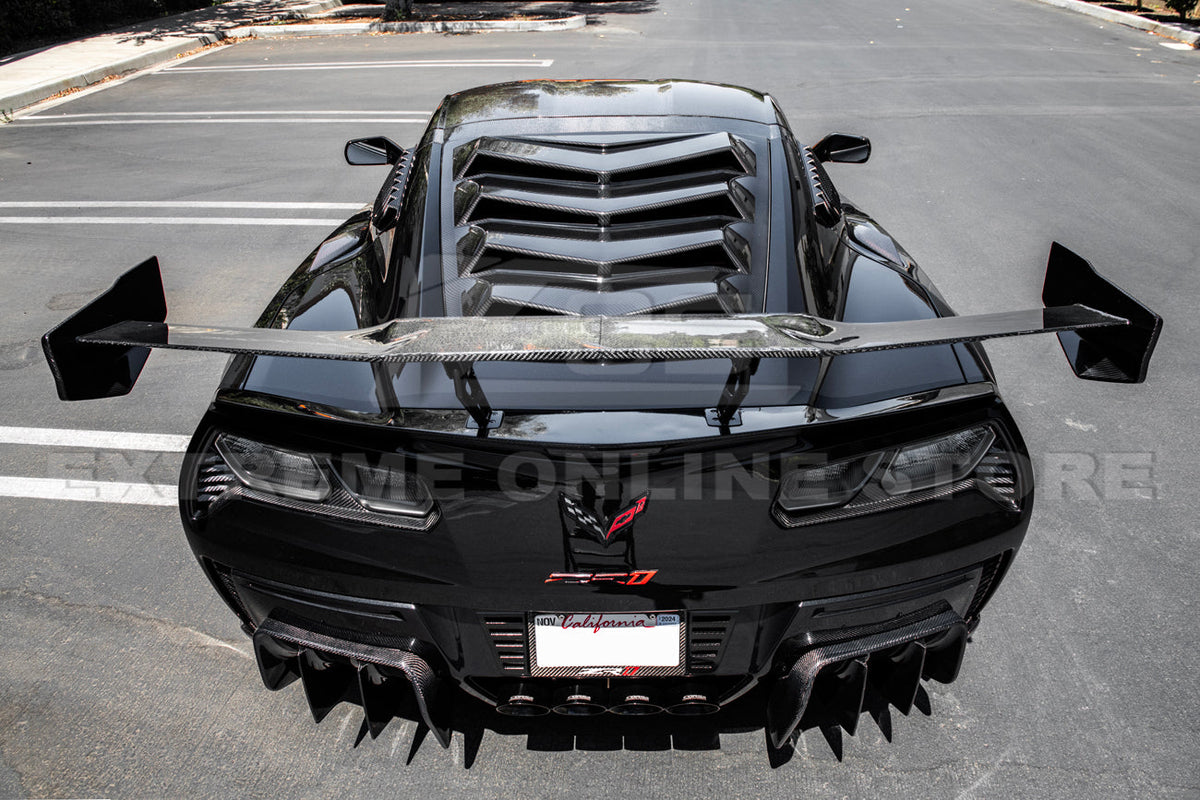 Corvette C7 ZR1 DRY Carbon Fiber Rear Wing Spoiler image 9
