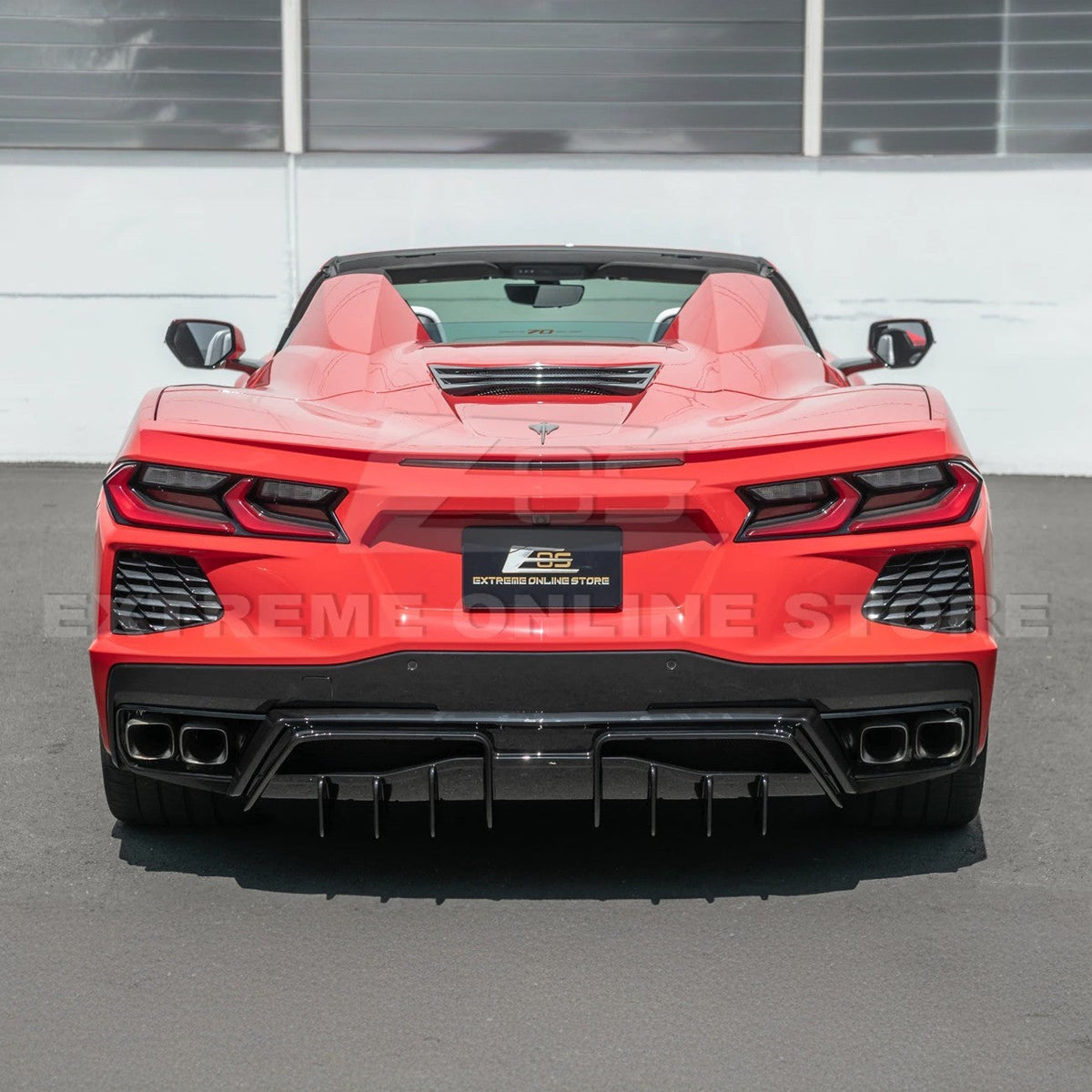 Corvette C8 Rear Bumper Add-On Diffuser Splitter Lip image 6