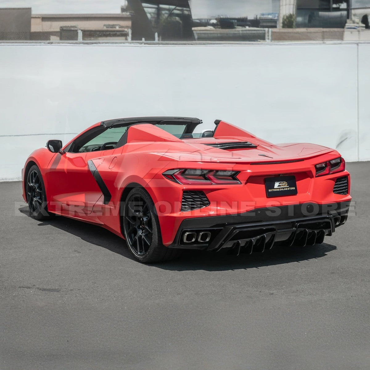 Corvette C8 Rear Bumper Add-On Diffuser Splitter Lip image 4